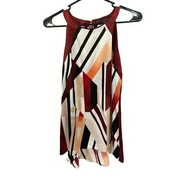 COPY - White House Black Market Women's Silk Print Halter Top, Size 6, Pre-Own… - Picture 1 of 4